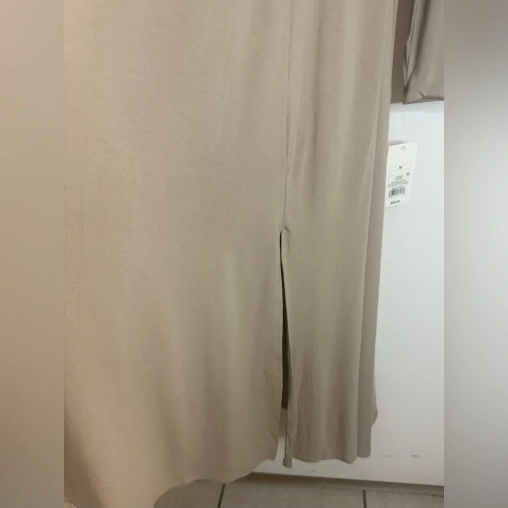 Elegant Tan  Long Sleeve Dress - Picture 4 of 4